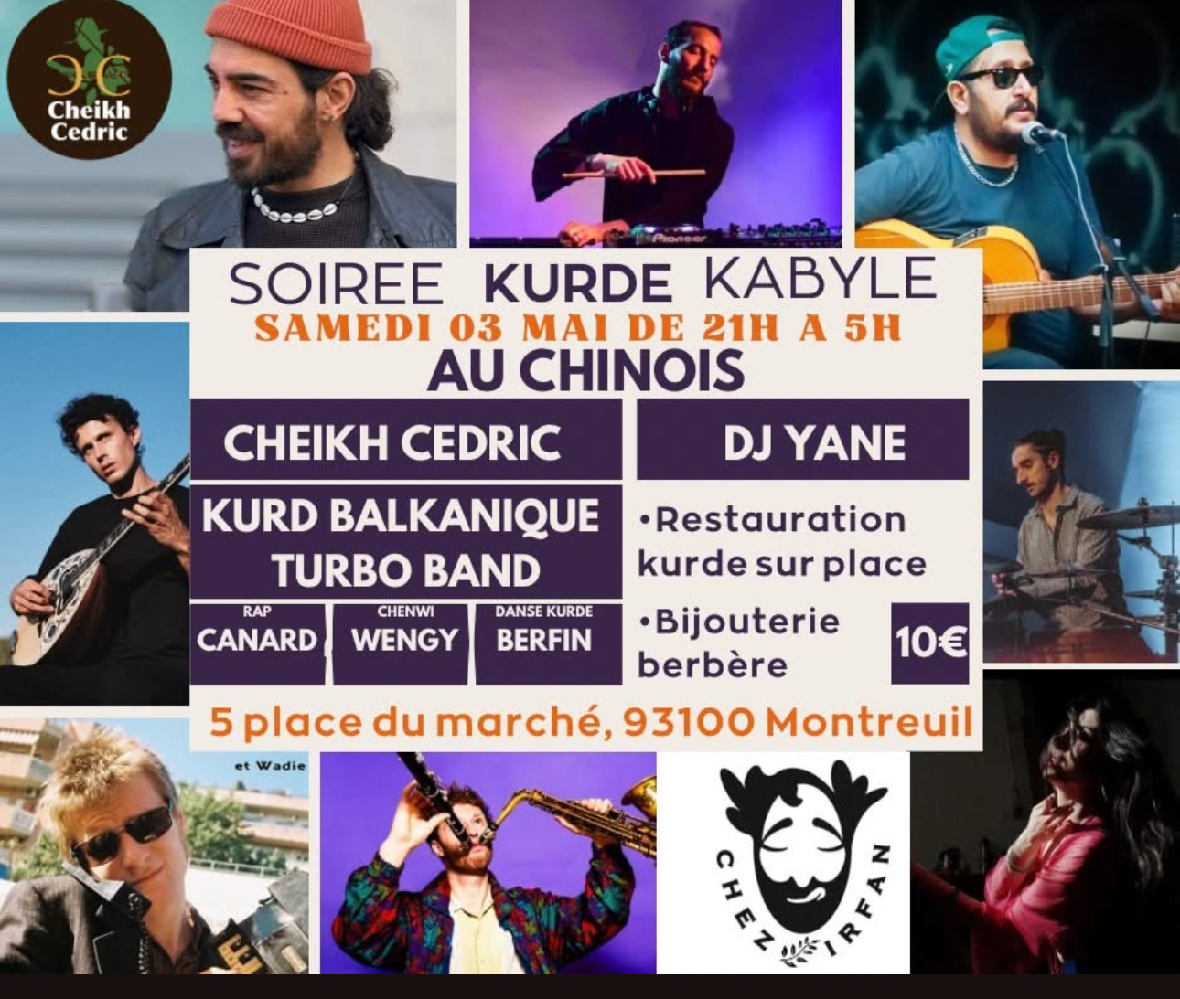 Soirée kurde kabyle 